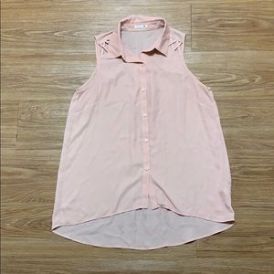 Silky Hi-Low Sleeveless Top